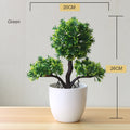 Mini Planta Artificial em Vaso de Cerâmica Decoração Versátil para Casa e Escritório