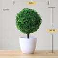 Mini Planta Artificial em Vaso de Cerâmica Decoração Versátil para Casa e Escritório
