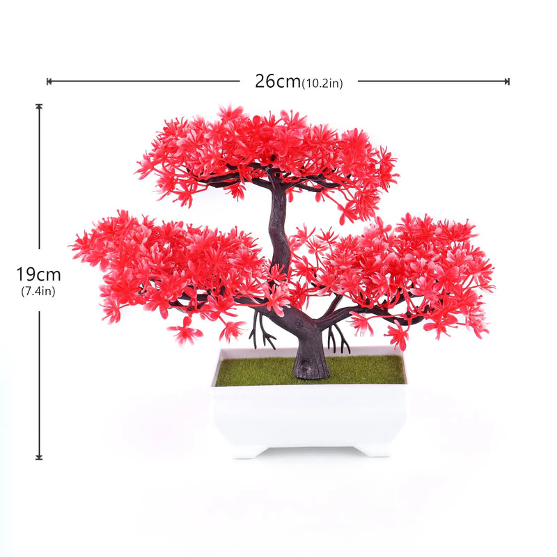 Mini Planta Artificial em Vaso de Cerâmica Decoração Versátil para Casa e Escritório