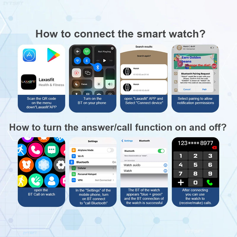 Smartwatch Tela Full Touch 1.85"  Chamadas Bluetooth, Monitoramento de Saúde, Notificações e Modo Esportivo