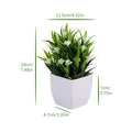 Mini Planta Artificial em Vaso de Cerâmica Decoração Versátil para Casa e Escritório