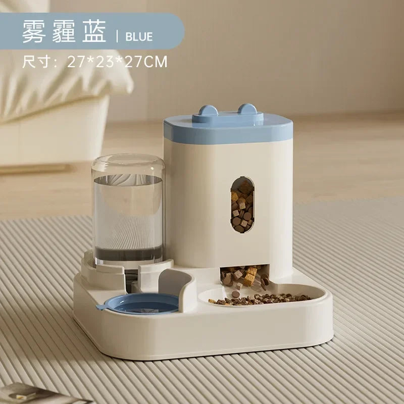 Comedouro e Bebedouro Automático 2 em 1 para Gatos e Cães Grande Capacidade e Design Moderno