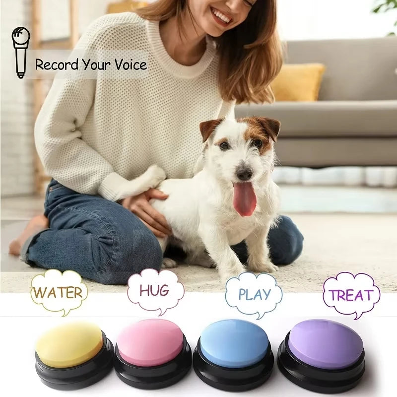 Botão de Comunicação para Cães e Gatos Botões Graváveis para Treinamento e Interação com Pets