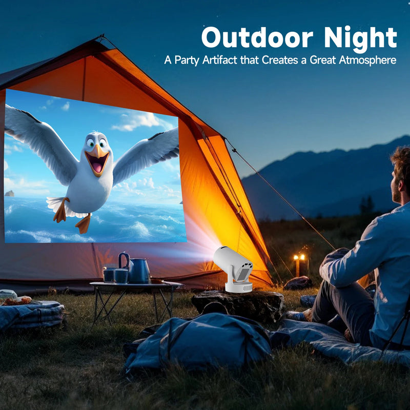 Projetor Magcubic HY300 Pro+ – 4K WiFi 6, Android 11, 260 ANSI, Bluetooth 5.0, Portátil para Cinema em Casa e Áreas Externas (1280x720P, Suporte 4K)