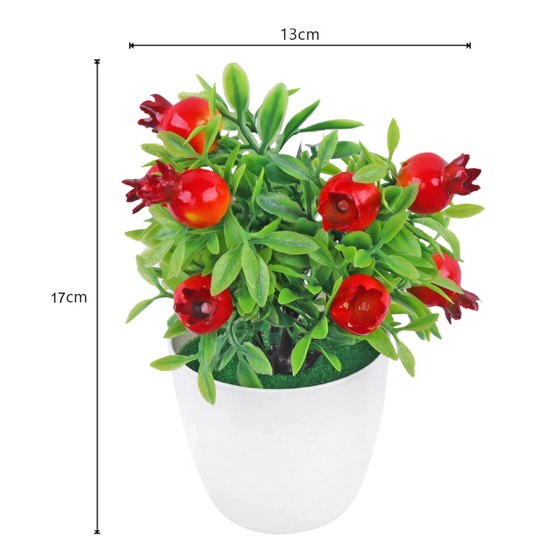 Mini Planta Artificial em Vaso de Cerâmica Decoração Versátil para Casa e Escritório