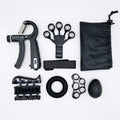 Kit de Fortalecimento de Mãos – Gripper Ajustável com Contador, Expansor de Pulso, Molas de Resistência e Exercitador de Dedos
