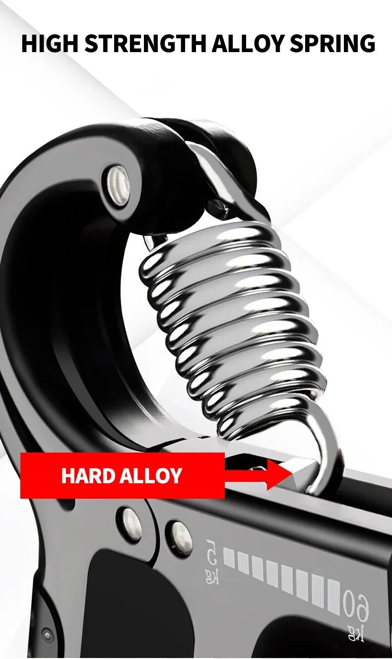 Kit de Fortalecimento de Mãos – Gripper Ajustável com Contador, Expansor de Pulso, Molas de Resistência e Exercitador de Dedos