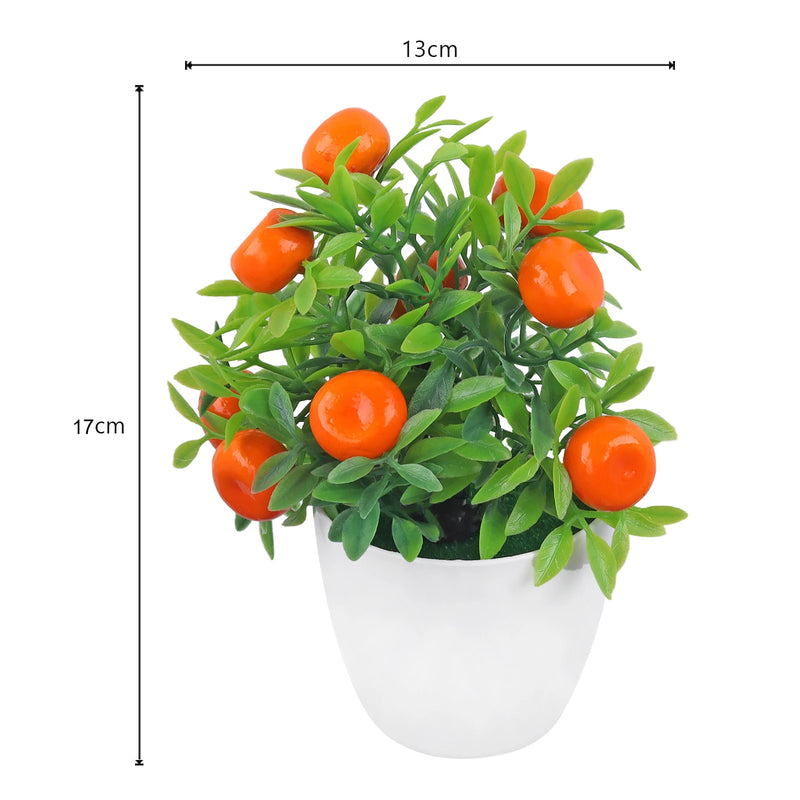 Mini Planta Artificial em Vaso de Cerâmica Decoração Versátil para Casa e Escritório