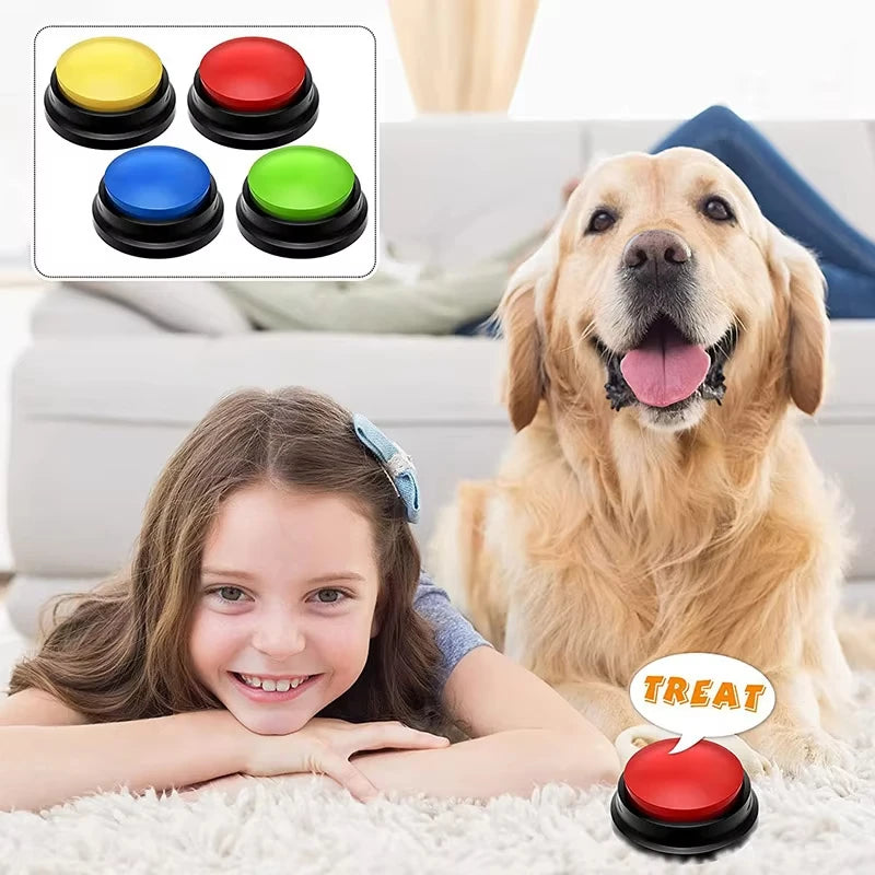 Botão de Comunicação para Cães e Gatos Botões Graváveis para Treinamento e Interação com Pets