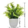 Mini Planta Artificial em Vaso de Cerâmica Decoração Versátil para Casa e Escritório