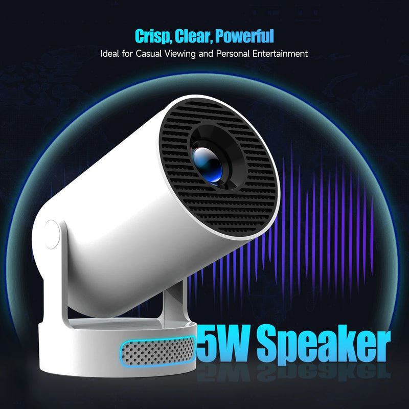 Projetor Magcubic HY300 Pro+ – 4K WiFi 6, Android 11, 260 ANSI, Bluetooth 5.0, Portátil para Cinema em Casa e Áreas Externas (1280x720P, Suporte 4K)