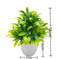 Mini Planta Artificial em Vaso de Cerâmica Decoração Versátil para Casa e Escritório