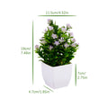 Mini Planta Artificial em Vaso de Cerâmica Decoração Versátil para Casa e Escritório