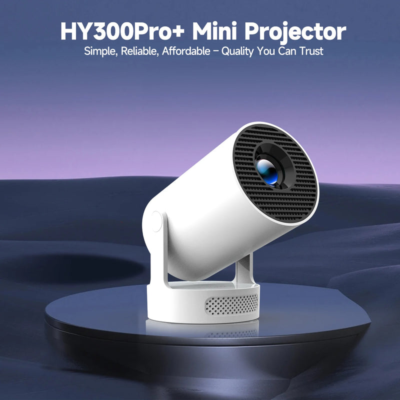 Projetor Magcubic HY300 Pro+ – 4K WiFi 6, Android 11, 260 ANSI, Bluetooth 5.0, Portátil para Cinema em Casa e Áreas Externas (1280x720P, Suporte 4K)