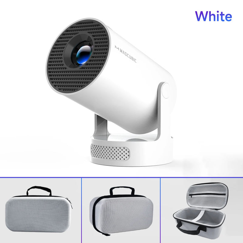 Projetor Magcubic HY300 Pro+ – 4K WiFi 6, Android 11, 260 ANSI, Bluetooth 5.0, Portátil para Cinema em Casa e Áreas Externas (1280x720P, Suporte 4K)