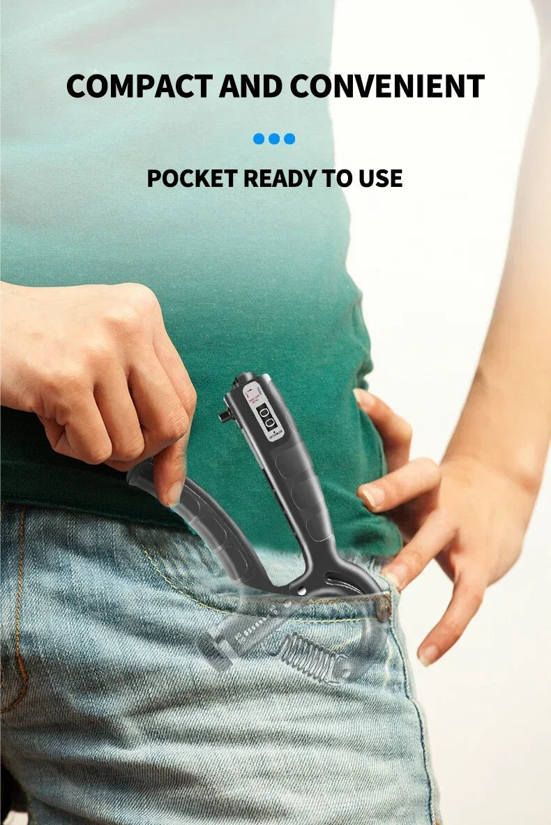 Kit de Fortalecimento de Mãos – Gripper Ajustável com Contador, Expansor de Pulso, Molas de Resistência e Exercitador de Dedos