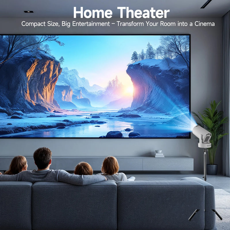 Projetor Magcubic HY300 Pro+ – 4K WiFi 6, Android 11, 260 ANSI, Bluetooth 5.0, Portátil para Cinema em Casa e Áreas Externas (1280x720P, Suporte 4K)
