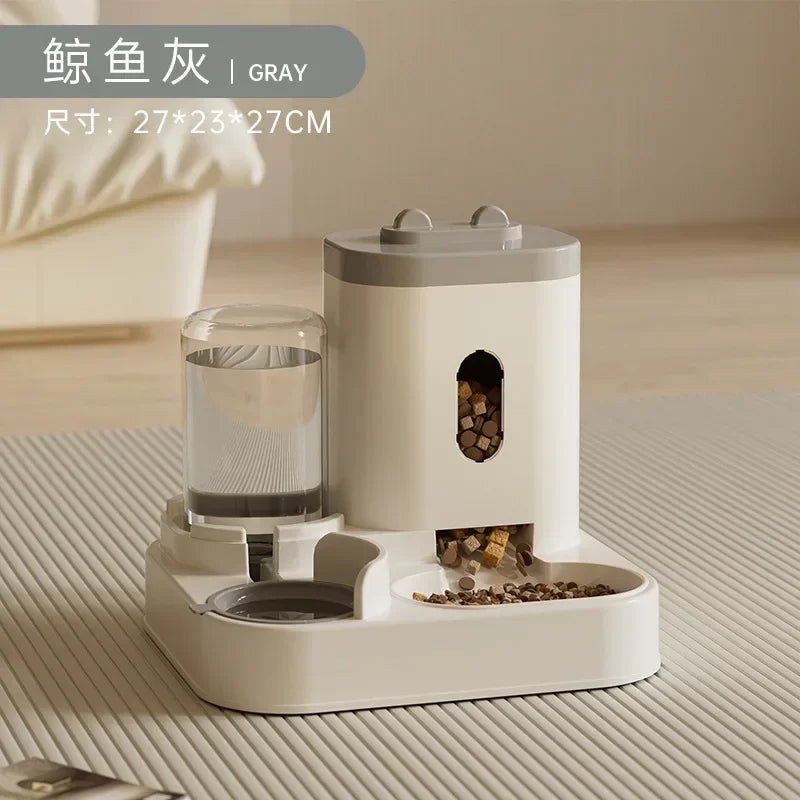 Comedouro e Bebedouro Automático 2 em 1 para Gatos e Cães Grande Capacidade e Design Moderno