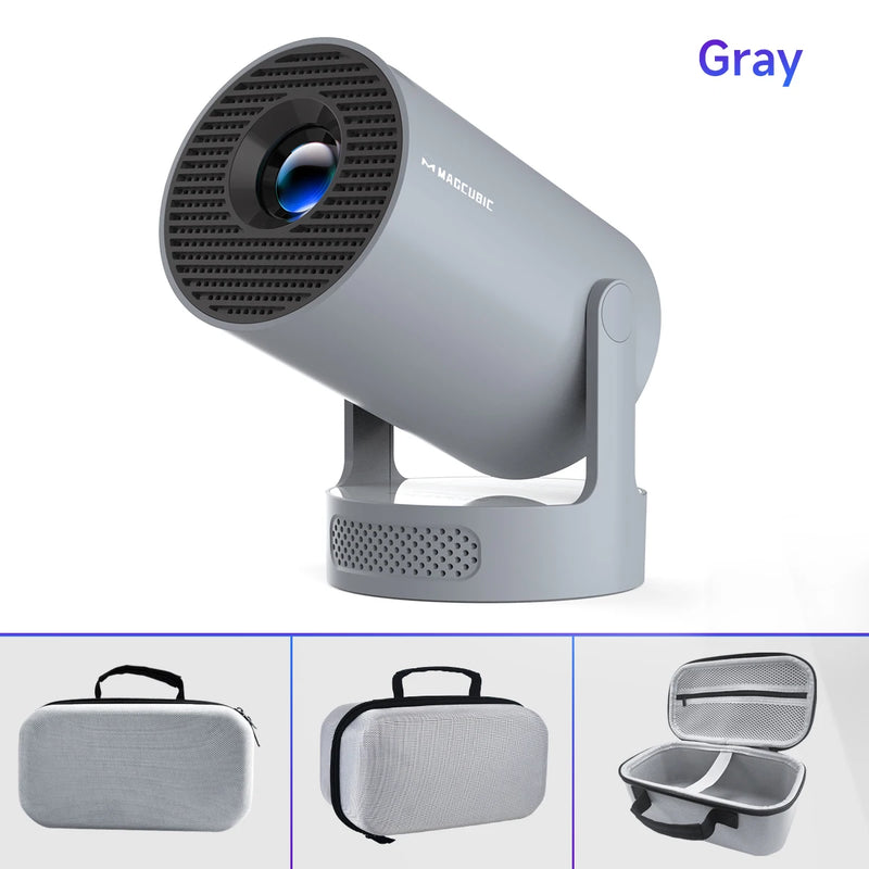 Projetor Magcubic HY300 Pro+ – 4K WiFi 6, Android 11, 260 ANSI, Bluetooth 5.0, Portátil para Cinema em Casa e Áreas Externas (1280x720P, Suporte 4K)