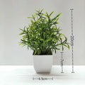 Mini Planta Artificial em Vaso de Cerâmica Decoração Versátil para Casa e Escritório