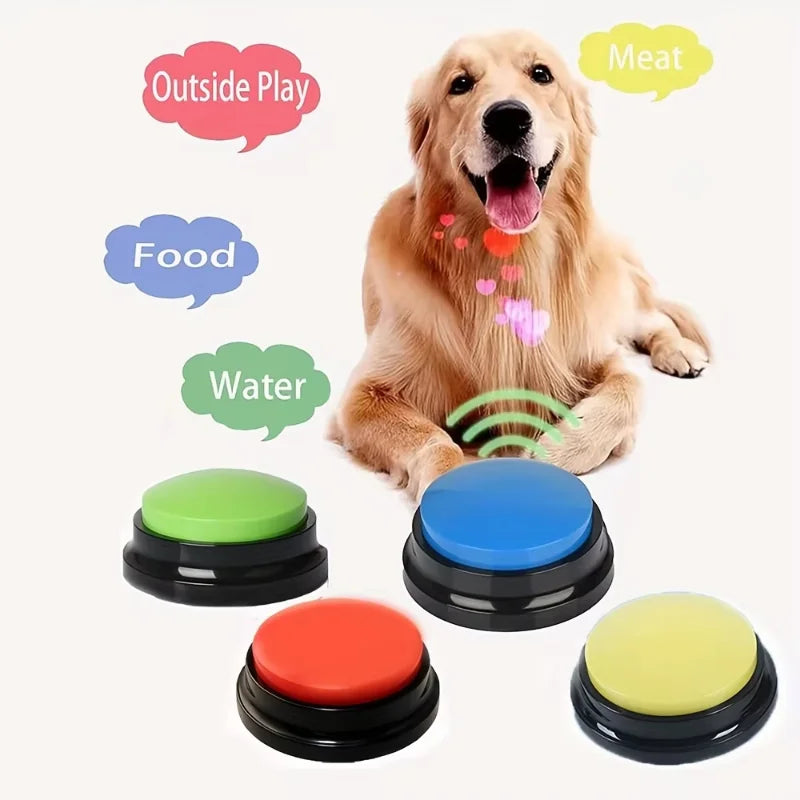 Botão de Comunicação para Cães e Gatos Botões Graváveis para Treinamento e Interação com Pets